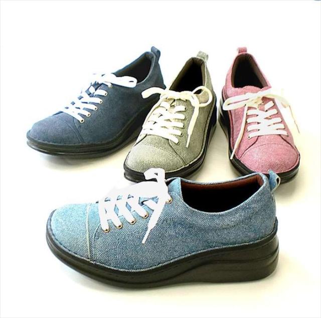 日本製 本革 スニーカー ローカット 紐 レディース レザースニーカー