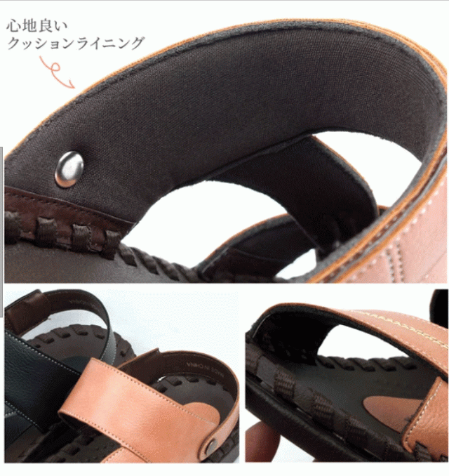 コンフォートサンダル スポーツサンダル スポサン 2way バック