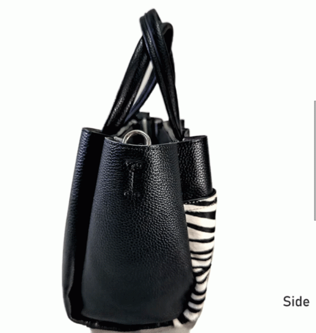 ホースレザーXフェイクレザー トートバッグ アニマル柄 バック 本革