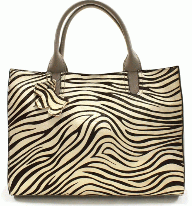 ホース / 牛革 トートバッグ a4サイズ ハラコ調 アニマル柄 バック 本