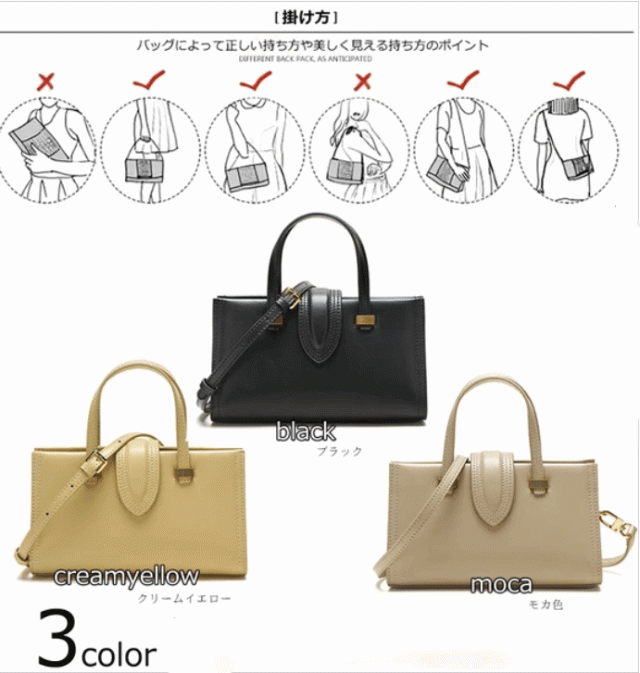 本牛革 ハンドバッグ レディース 2way 自立 高級 革 本革 牛革 レザー