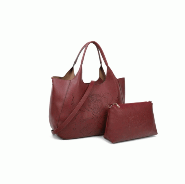 3wayパンチングトート トートバッグ 華やか 軽量 軽い 合成皮革 ヤング