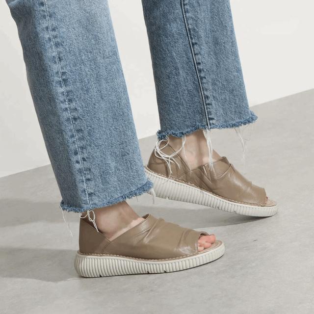 日本製 本革 牛革 ソフト牛革 シャーリングデザイン サマーシューズ