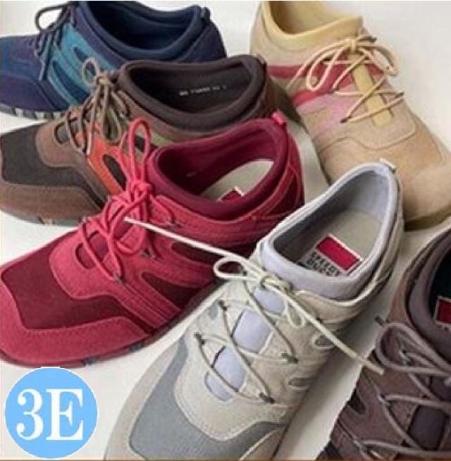 スニーカー レディース 3e 外反母趾幅広 ローカット スリッポン 軽量 紐 レースアップ ストレッチ ウォーキングシューズ 楽 ラク　かわいい　おしゃれ　カジュアル　歩きやすい　軽い　痛くない　履きやすい