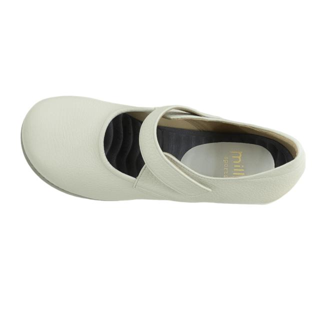 本革　牛革　レザーシューズ　柔らかレザー ストラップ コンフォート パンプス　5e 幅広ワイズ 外反母趾　パンプス　レディース靴　フラット　履きやすい　歩きやすい　脱ぎやすい　疲れにくい　ブラック　アイボリー　シルバー