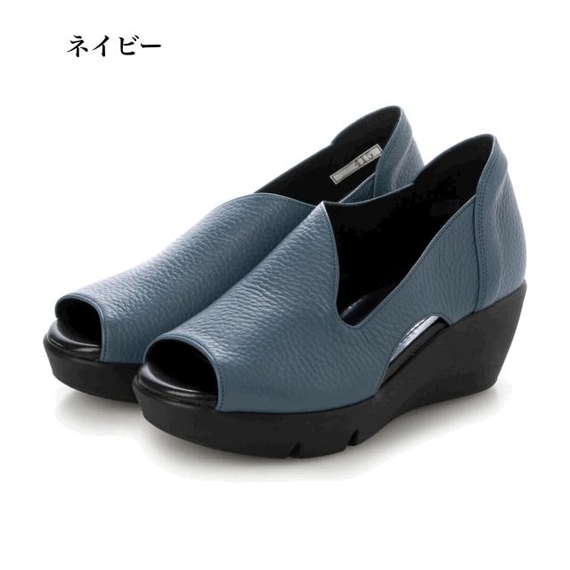 日本製　本革　牛革　幅広　4e  外反母趾　オープントゥサンダル　サンダル　型押しデザイン　ふかふか　厚底　美脚　脚長　おしゃれ　レディースサンダル　プラットフォームソール_2