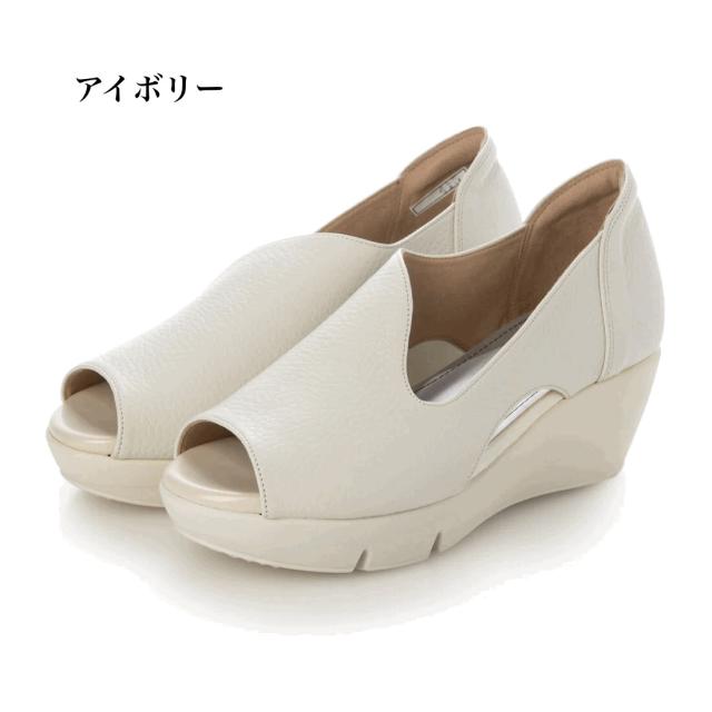 日本製　本革　牛革　幅広　4e  外反母趾　オープントゥサンダル　サンダル　型押しデザイン　ふかふか　厚底　美脚　脚長　おしゃれ　レディースサンダル　プラットフォームソール_3