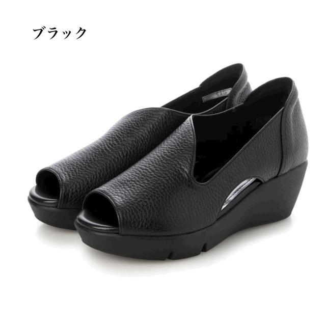 日本製　本革　牛革　幅広　4e  外反母趾　オープントゥサンダル　サンダル　型押しデザイン　ふかふか　厚底　美脚　脚長　おしゃれ　レディースサンダル　プラットフォームソール_1