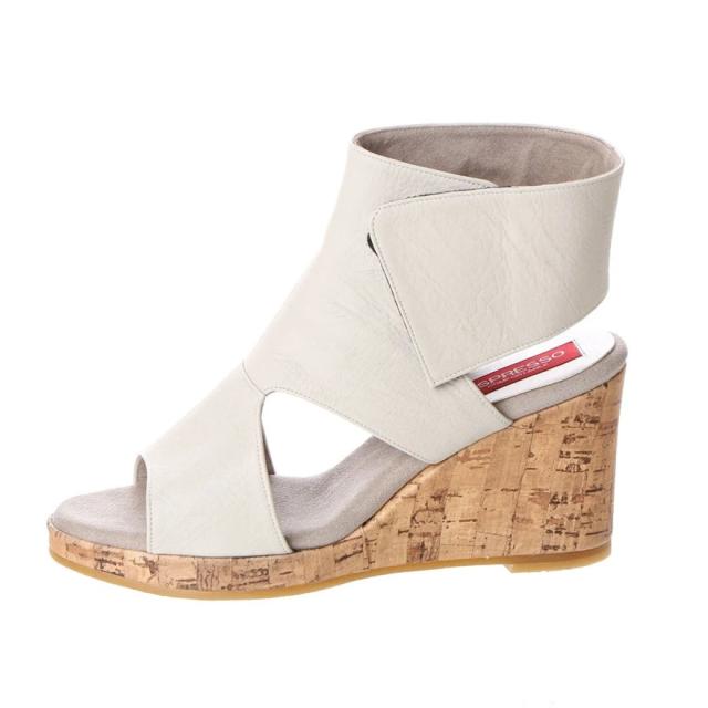 日本製 本革 牛革 レザーサンダル ふかふかコルクヒール ブーティ