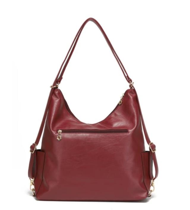 ショルダーバッグ リュック 2way ビッグジッパーポケット ファスナー