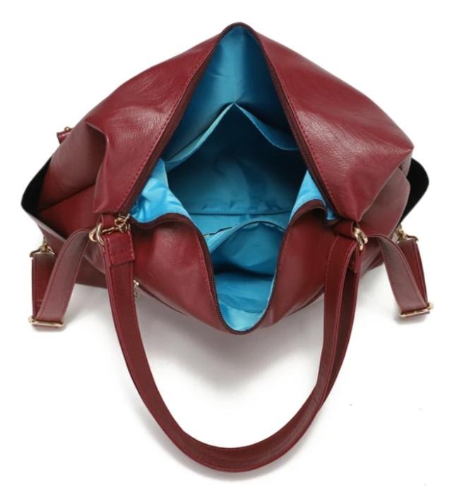 ショルダーバッグ リュック 2way ビッグジッパーポケット ファスナー