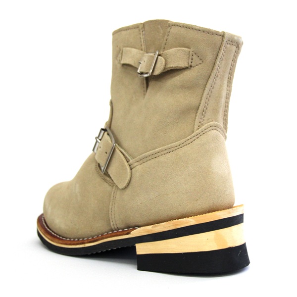 本革 スエード ブーツ 本格ショートエンジニアブーツ メンズ BIGサイズ