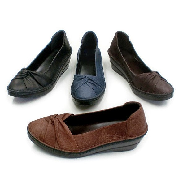 日本製 本革 ターバンリボンパンプス パンプス 幅広 3e 外反母趾