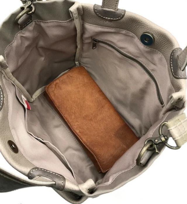 日本製 シュリンクレザー アルバートン帆布 2wayバッグ ショルダー