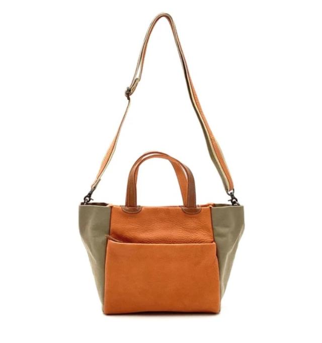 日本製 シュリンクレザー アルバートン帆布 2wayバッグ ショルダー