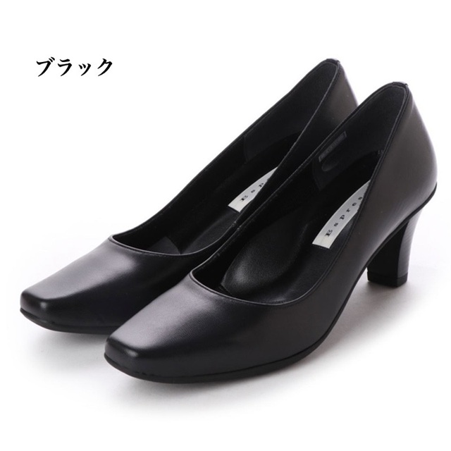 日本製　本革　レザーパンプス　プレーンパンプス　幅広　3e  外反母趾　6cmヒール　冠婚葬祭　リクルート　ビジネス　シンプル　上品　楽ちん柔らかソール　屈曲性　疲れにくい　歩きやすい_2