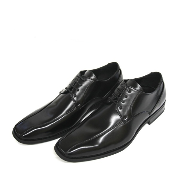 ビジネスシューズ シューレースタイプ ブラック スワールモカ メンズ