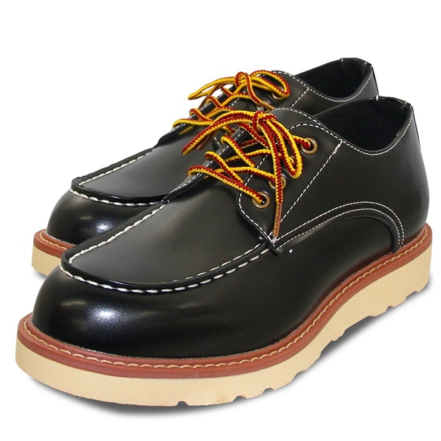 レディース　ブーツ　ワークブーツLOカット　ローカット　ブラック・レッドブラウンブーツ　ハニカムクッションインソール　オールシーズン レディース ブーツ ワークブーツLOカット ローカット ブラック・レッド