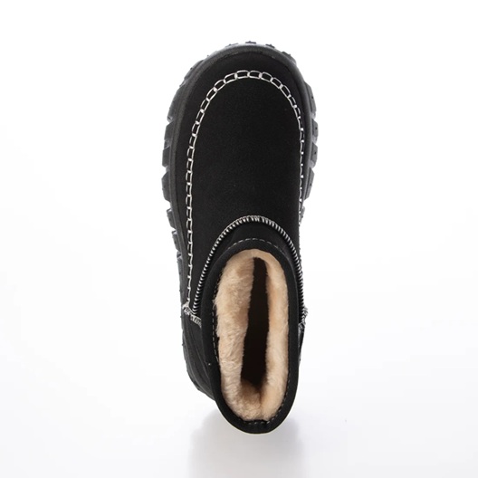 ブーツ ショートブーツ ムートンブーツ 厚底 凹凸ソール ボリューム