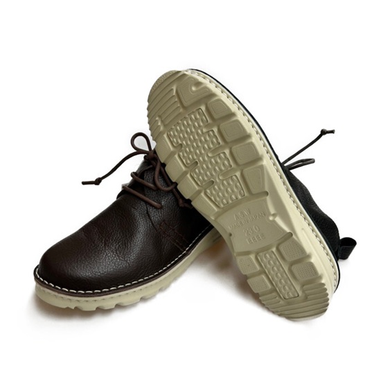 日本製 本革 レザーシューズ ブーツのようなデザインのレースアップ