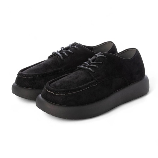 厚底 フラットシューズ レースアップシューズ カジュアル スニーカー