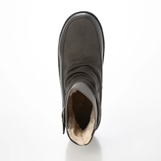 ブーツ　アンクルリブベルト付ファーブーツ　カジュアルブーツ　秋冬　シンプル　ムートン　通勤　通学　旅行　伸縮性　おしゃれ　履きやすい　歩きやすい ブーツ アンクルリブベルト付ファーブーツ カジュアルブーツ 秋冬