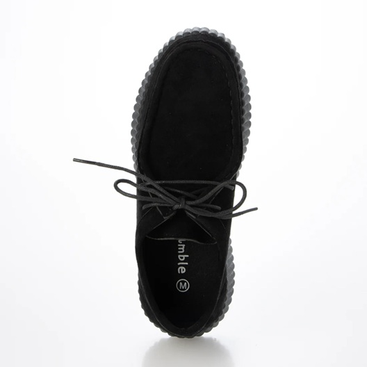 厚底プラットフォーム モカシンシューズ マニッシュ カジュアル 履き