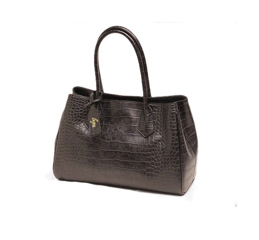 日本製 本革 クロコ柄型押し牛革 a4サイズ ビジネス 会社用 エレガント