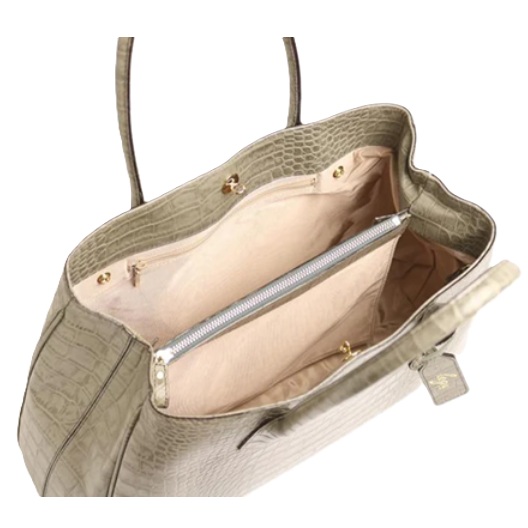 日本製 本革 クロコ柄型押し牛革 a4サイズ ビジネス 会社用 エレガント