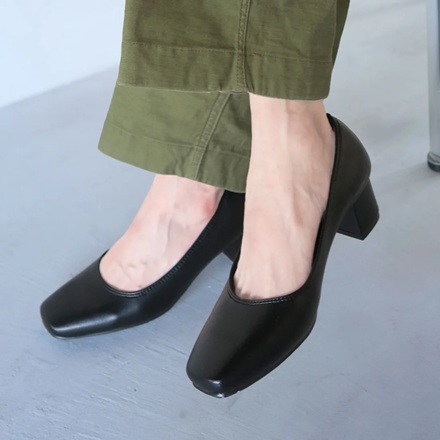 パンプス 晴雨兼用3Dインソールスクエアトゥ4.5糎パンプス 黒いことパンプス 冠婚葬祭 商行為 リクルート 通い 旅する はいり込む式 卒式 履き分かりやすい 歩き分かりやすい 一方ならずない 他愛もない