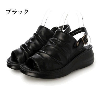 本革 サンダル コンフォートサンダル 3Way  幅ひろい ３E 外反母趾 ふかふか 軽さ ウレタンソール 厚底 美脚 脚長成り行き 表現スタイル脹れ上がる 履き分かりやすい 歩き分かりやすい 疲れにくい 防滑