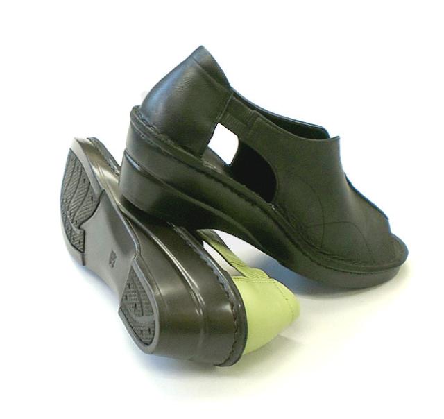 日本製 本革 オープントゥサイドカットシューズ 2e アーチ インソール