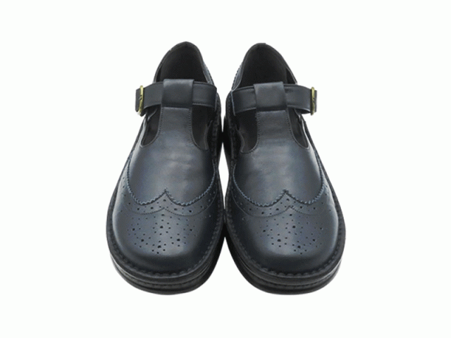 ウィングチップベルトシューズ 日本製 本革 アーチ インソール