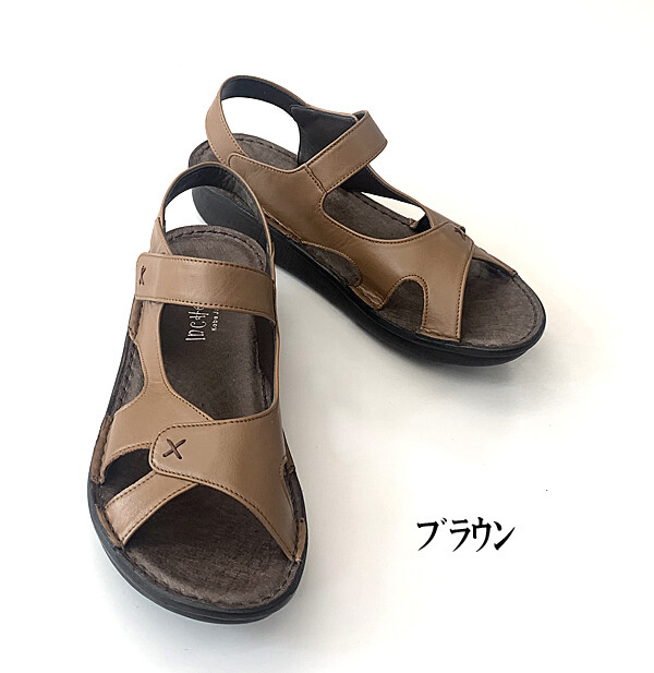 日本製 本革 バッグバンドサンダル 痛くない 歩きやすい コンフォート