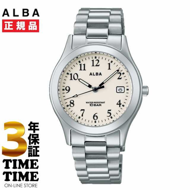 SEIKO セイコー ALBA アルバ メンズ アナログ クリーム シルバー AQGK473