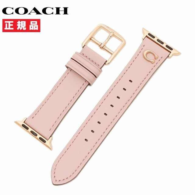 COACH コーチ Apple Watch用 ベルト バンド 38mm/40mm/41mm 対応 レディース ピンク レザー 14700164の通販は 15,400円