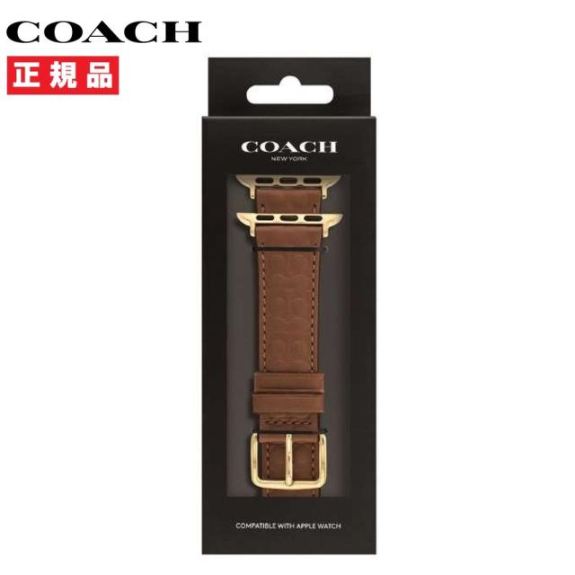 COACH コーチ Apple Watch用 ベルト バンド 38mm/40mm/41mm 対応 レディース ブラウン レザー 14700199の通販は 11,242円