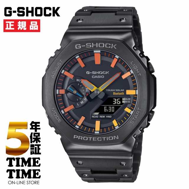 CASIO カシオ G-SHOCK Gショック 腕時計 メンズ ソーラー フルメタル ブラック オレンジイエロー GM-B2100BPC-1AJF 【安心の5年保証】