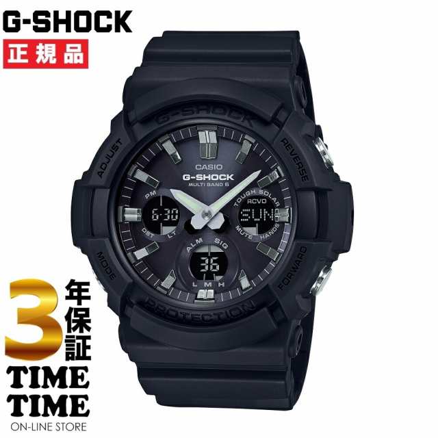 CASIO カシオ G-SHOCK Gショック ソーラー電波 ブラック GAW-100B-1AJF 【安心の3年保証】