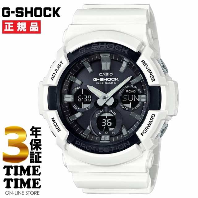 CASIO カシオ G-SHOCK Gショック ソーラー電波 ホワイト GAW-100B-7AJF【安心の3年保証】