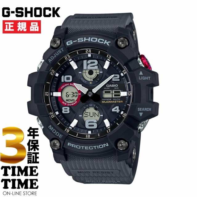 CASIO カシオ G-SHOCK Gショック MUDMASTER マッドマスター ソーラー電波 ブラック GWG-100-1A8JF【安心の3年保証】