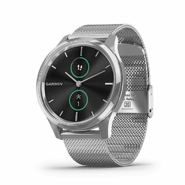 GARMIN ガーミン vivomove Luxe ヴィヴォムーブラグゼ Silver Milanese