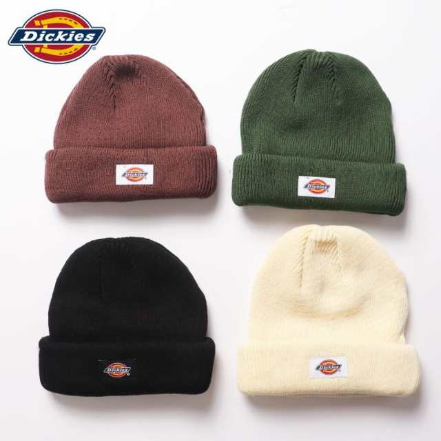 Dickies ディッキーズ ショート ニット ワッチ ロゴ ニット キャップ