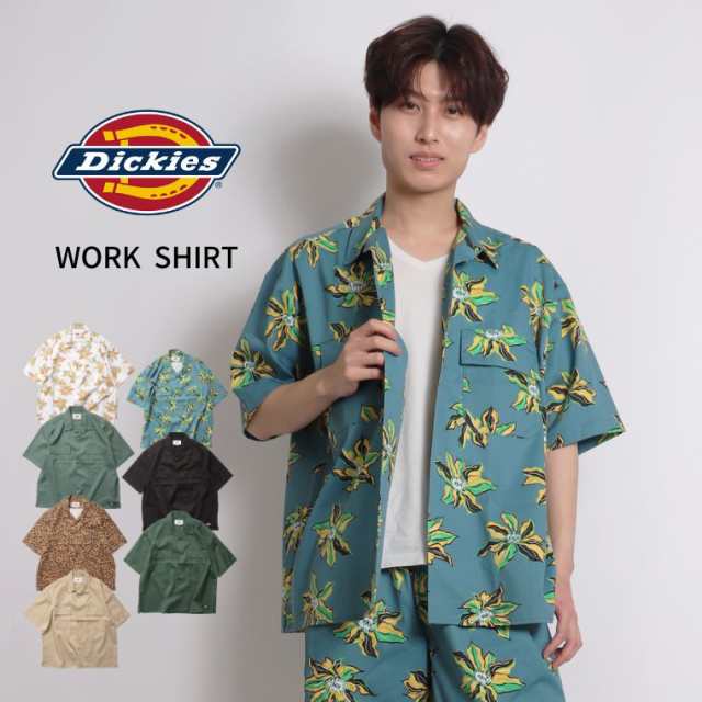 Dickies ディッキーズ ワーク シャツ メンズ トップス 半袖 シャツ 柄 ...