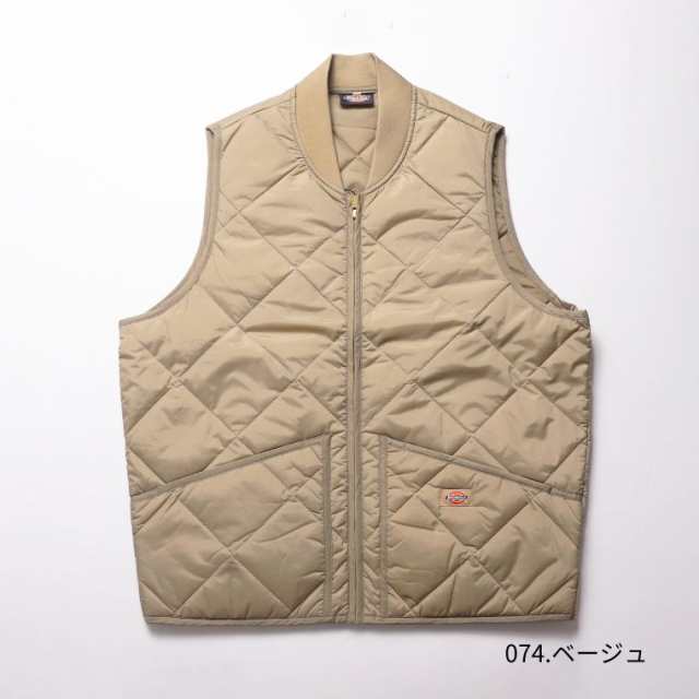 Dickies TE242MODEL DIAMOND QUILTED NYLON VEST メンズ ベスト 中綿