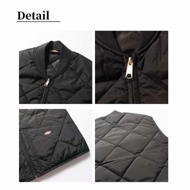 Dickies TE242MODEL DIAMOND QUILTED NYLON VEST メンズ ベスト 中綿