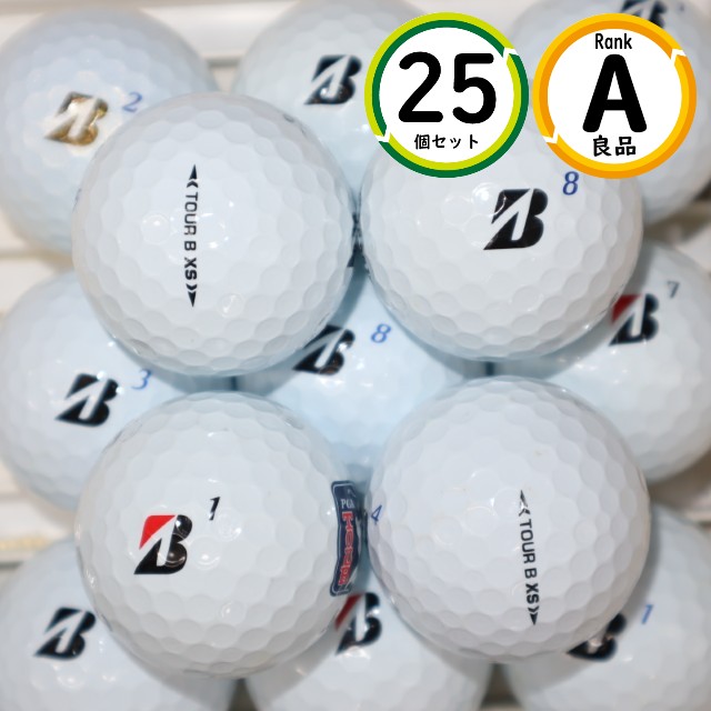 Aランク 25個 2022年モデル TOURB XS ホワイト ブリヂストン ツアーb xs 中古 ロストボール 送料無料