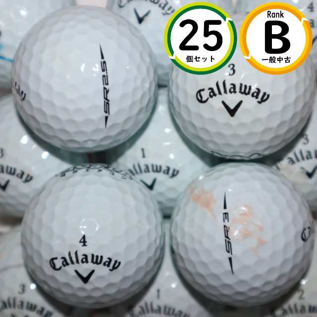 25個 キャロウェイ SRシリーズ混合 Bランク ホワイト 中古 CALLAWAY