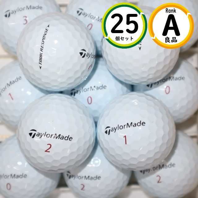 Aランク 25個 テーラーメイド  ツアーレスポンス 良品 TAYLORMADE ロストボール 送料無料の通販は
