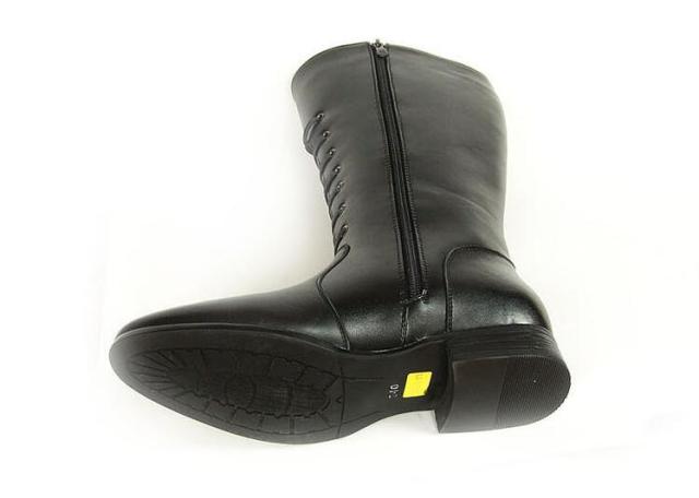 乗馬用品 本革 乗馬ブーツ 合成皮革 ブーツ 長靴 ロングブーツブラック